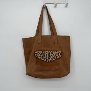 Sseko Brown Leather Tote Bag Travel Classic Boho